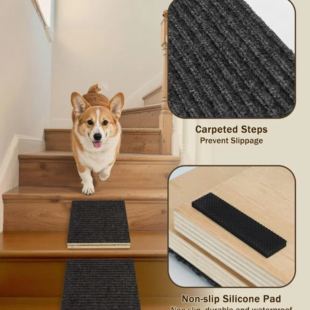 Foldable Wooden Dog Ramp for Stairs
